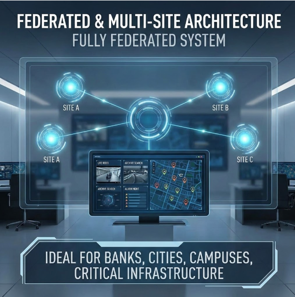 Federated multi-site architecture
