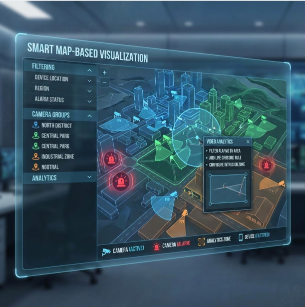 Smart map visualization
